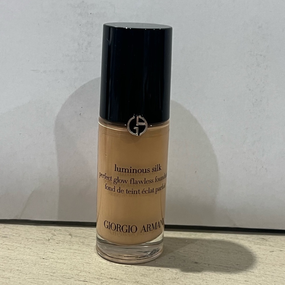 Giorgio Armani Tan Foundation with Pump Dispenser and Luxurious Glass Bottle